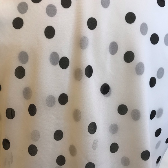 Bellissima White & Black Polka Dot Sleeveless Top - Picture 4 of 9